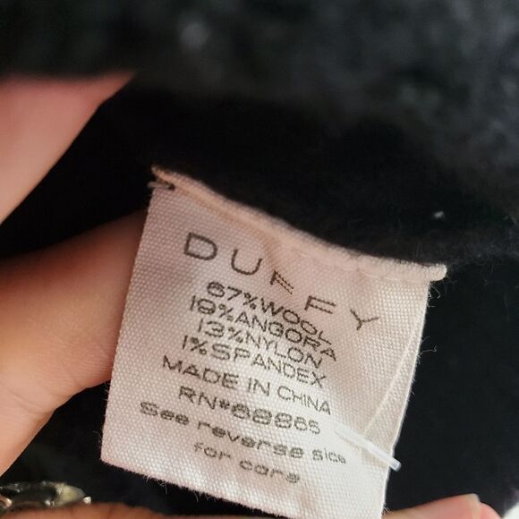 Duffy chunky snap button jacket wool blend medium black - Picture 6 of 7